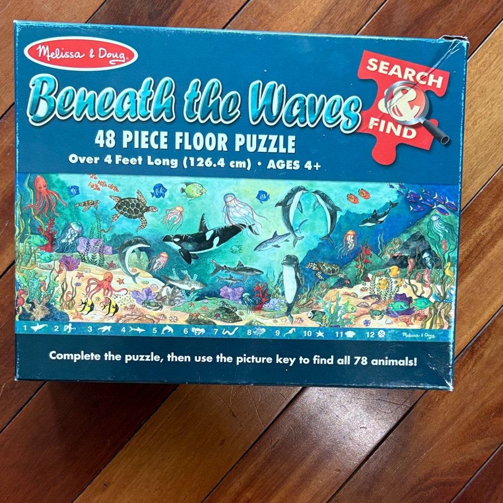 Melissa & Doug Beneath the Waves Puzzle - Blue and Green